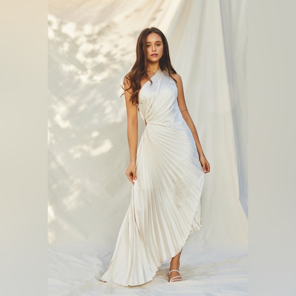 Olympia Pearl pleated dress